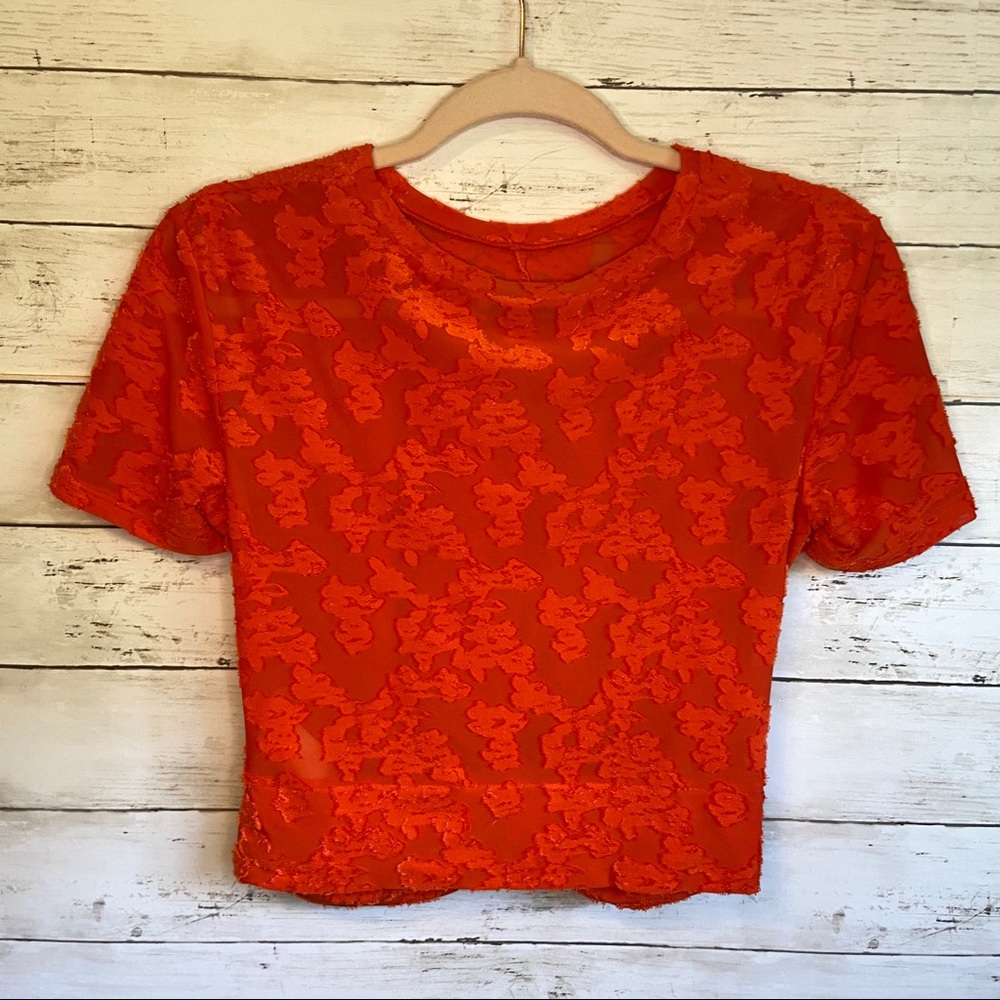 ZARA Red Crop Top - Picture 3 of 4